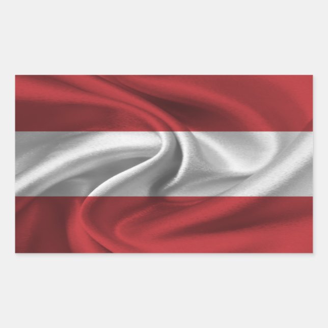 Austria Flag Rectangular Sticker (Front)