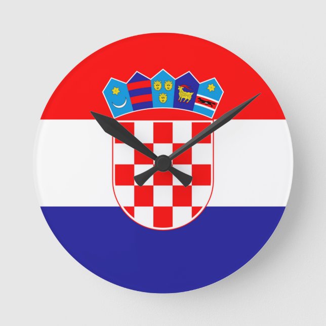 Austria Flag Round Clock (Front)