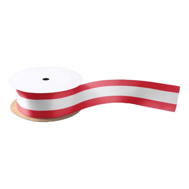 Austria Flag Satin Ribbon (Spool)