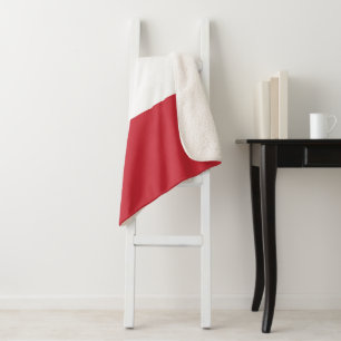 Austria flag sherpa blanket