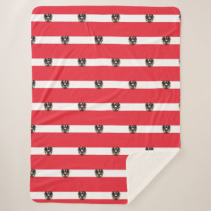 Austria Flag Sherpa Blanket
