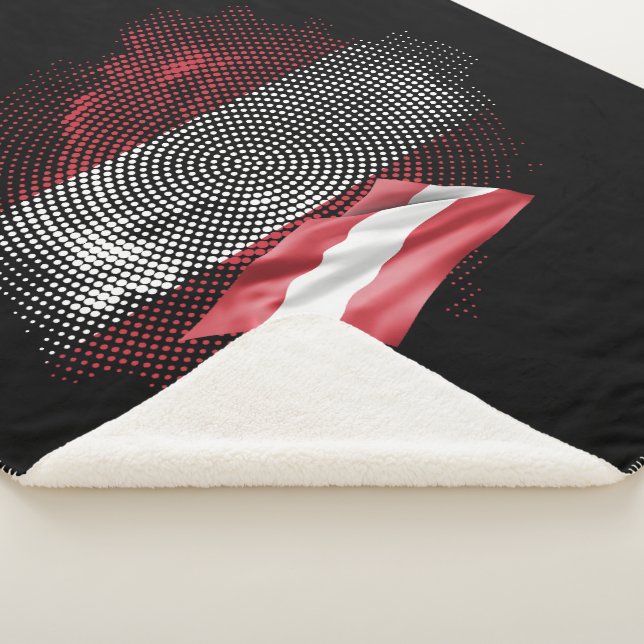 Austria flag sherpa blanket (3/4)