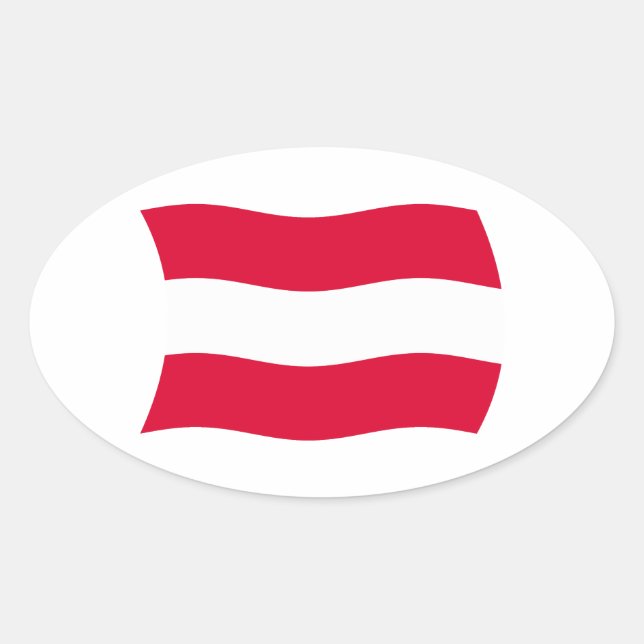 Austria Flag Sticker (Front)