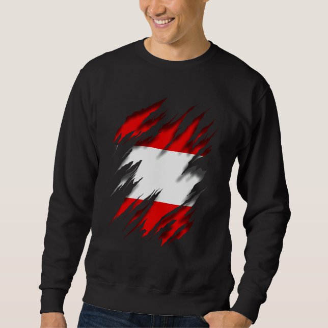 Austria Flag Sweatshirt (Front)