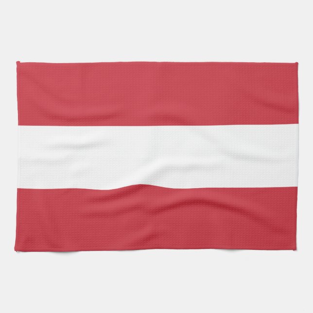 Austria flag tea towel (Horizontal)