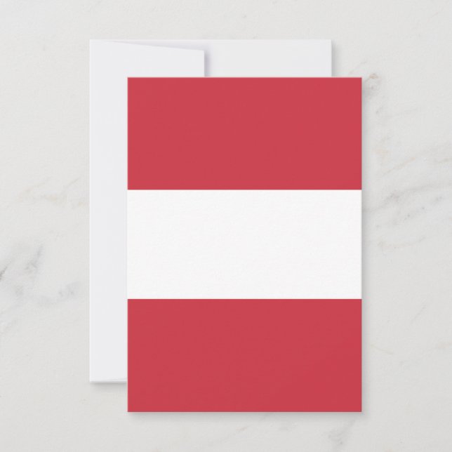 Austria flag thank you card (Front)