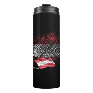 Austria flag thermal tumbler