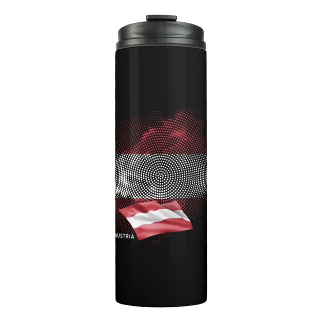 Austria flag thermal tumbler (Front)