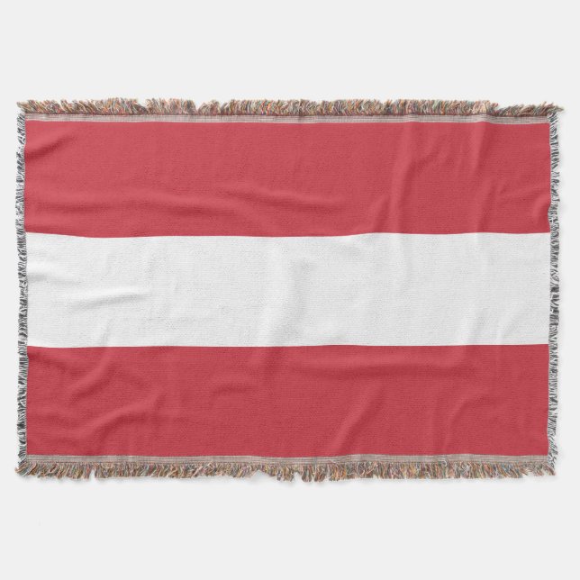 Austria flag throw blanket (Front)