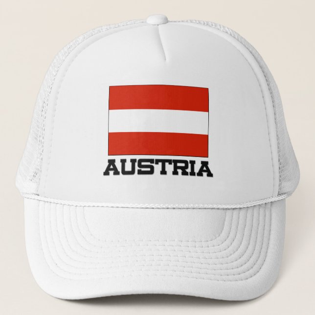 Austria Flag Trucker Hat (Front)