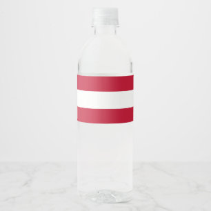 Austria flag water bottle label