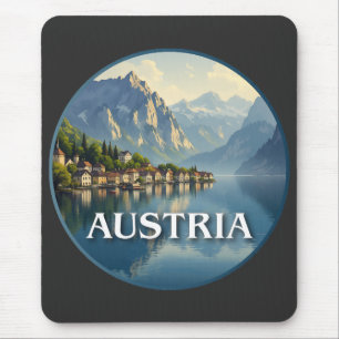 Austria Hallstatt European Union Mouse Pad