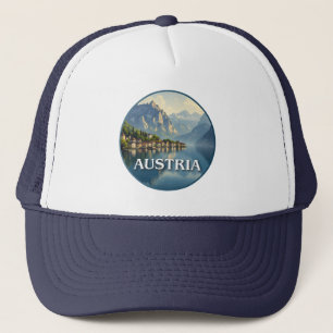 Austria Hallstatt European Union Trucker Hat
