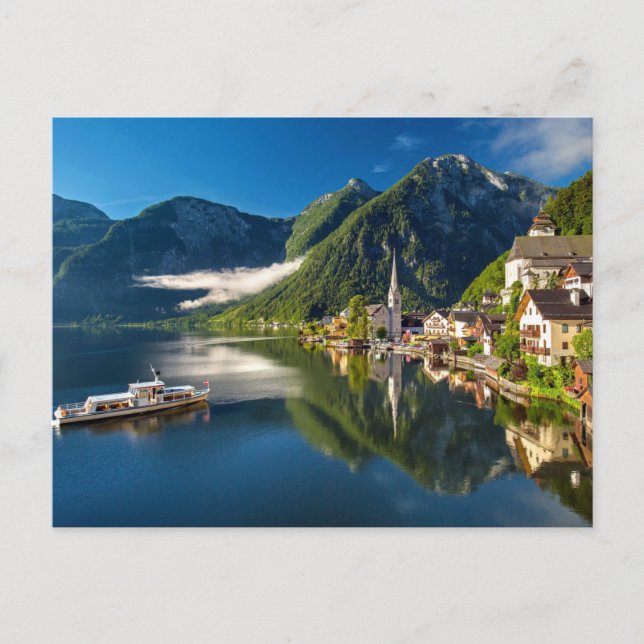 Austria Hallstatt Lake Postcard (Front)