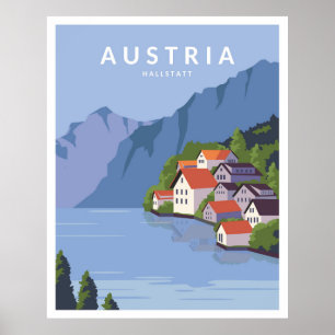 Austria Hallstatt  Poster