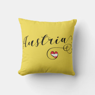 Austria Heart Throw Cushion, Vienna Cushion
