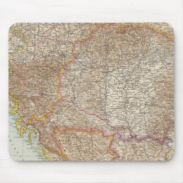 Austria Hungarian Empire Map Mouse Pad (Front)