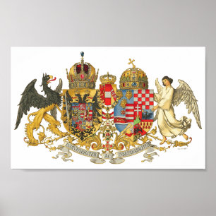 Austria-Hungary (1915-18) - Coat Of Arms Portfolio Poster