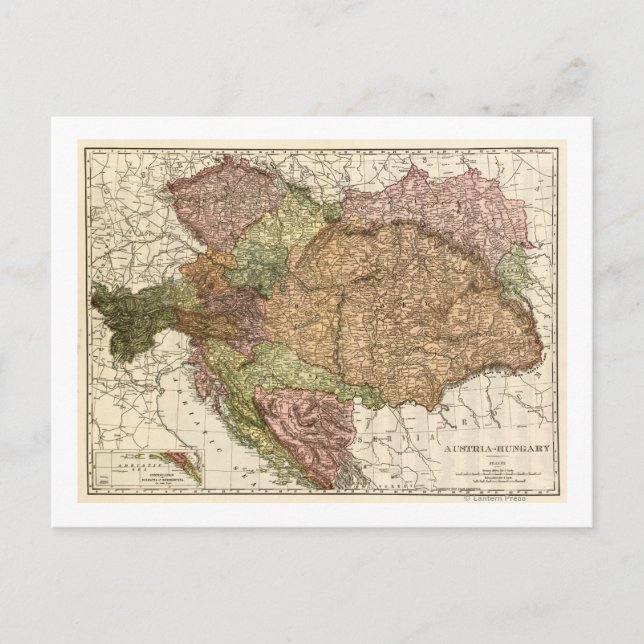Austria-HungaryPanoramic MapAustria-Hungary Postcard (Front)