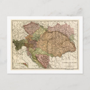 Austria-HungaryPanoramic MapAustria-Hungary Postcard