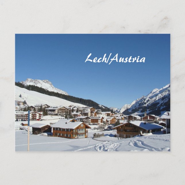 Austria Lech am Arlberg Vorarlberg Postcard (Front)