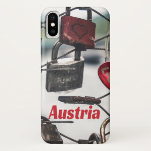Austria Love Locks Bridge Salzburg iPhone X Case