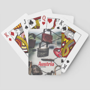 Austria Love Locks Bridge Salzburg Playing Cards