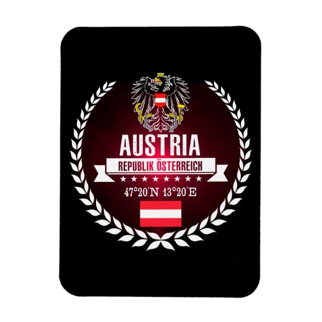 Austria Magnet (Vertical)