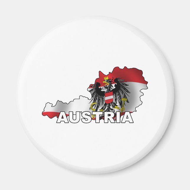 Austria Map Magnet (Front)