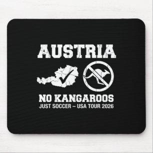 Austria No Kangaroos Just Soccer 2026 Fan Jersey Mouse Pad
