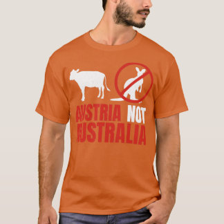 Austria Not Australia Kangaroos Funny Pun  T-Shirt