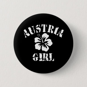 Austria Pink Girl 6 Cm Round Badge