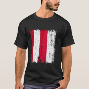 Austria Poland Half Flag Austrian Polish Ancestry T-Shirt