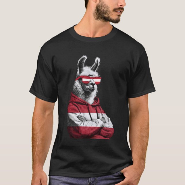 Austria Roots Austrian Flag 4 T-Shirt (Front)