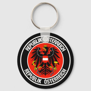 Austria Round Emblem Key Ring