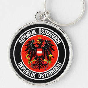 Austria Round Emblem Key Ring