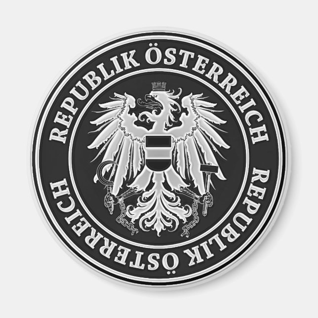 Austria Round Emblem Magnet (Front)