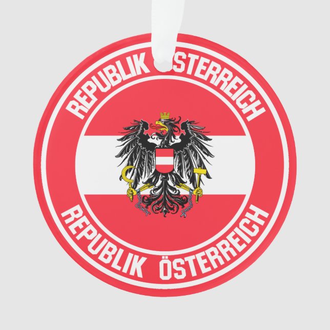 Austria Round Emblem Ornament (Front)