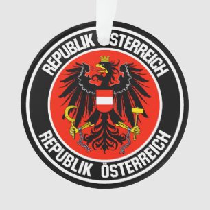 Austria Round Emblem Ornament