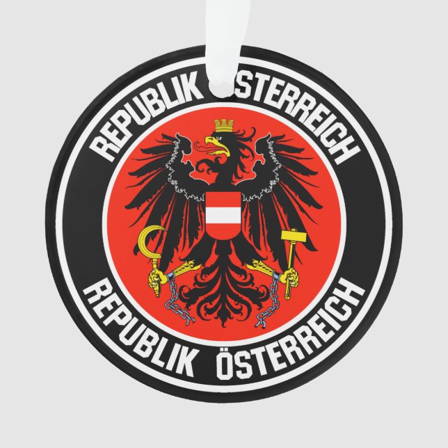 Austria Round Emblem Ornament (Front)