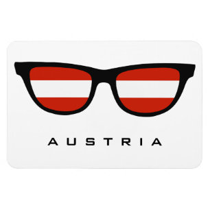 Austria Shades custom text & colour magnet