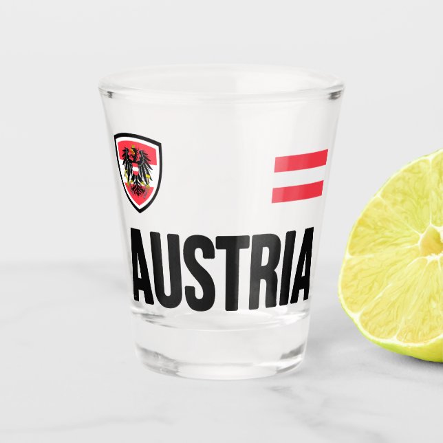 Austria                                            shot glass (Front)