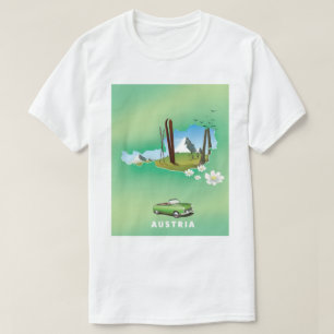 Austria Ski Travel poster T-Shirt