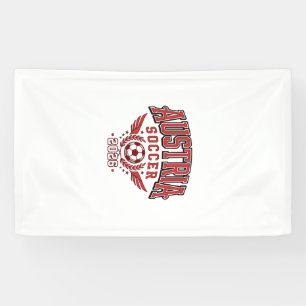 Austria Soccer 2026 Soccer Bold Country Typography Banner