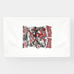 Austria Soccer Skeleton Striker Nations Poster Sty Banner