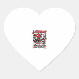 Austria Soccer Skeleton Striker Nations Poster Sty Heart Sticker