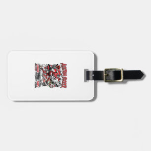 Austria Soccer Skeleton Striker Nations Poster Sty Luggage Tag