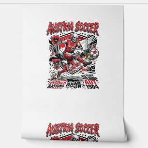 Austria Soccer Skeleton Striker Nations Poster Sty Wallpaper