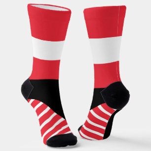 Austria Socks, Austrian flag colours / sports Socks