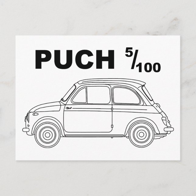 Austria Styria Classic Car Steyr Puch 500 Postcard (Front)